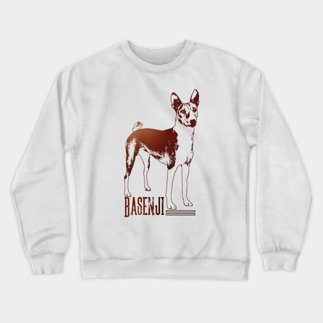 Basenji Crewneck Sweatshirt by Nartissima